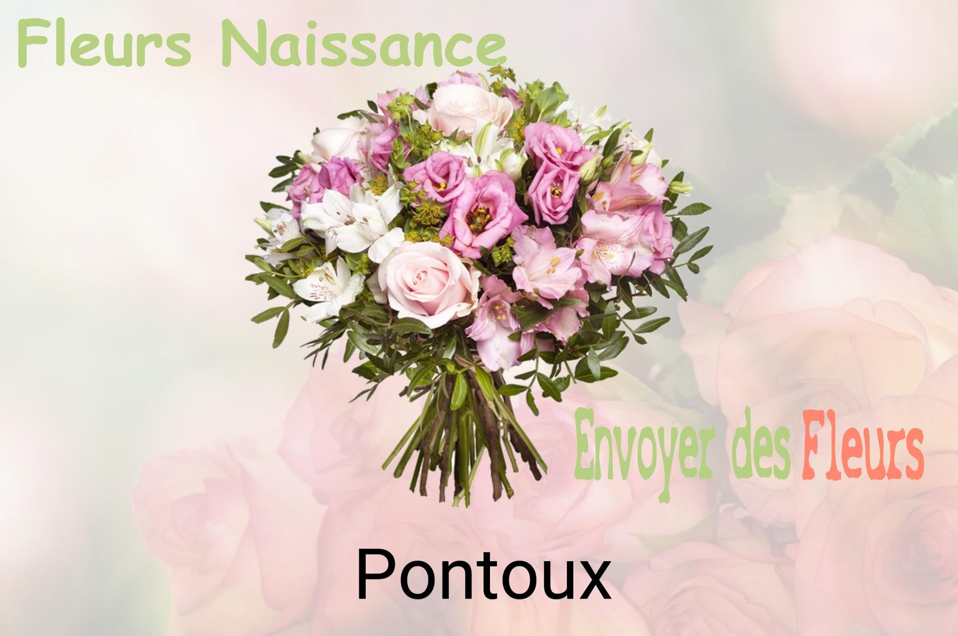 Bouquet de fleurs de naissance livré à Pontoux