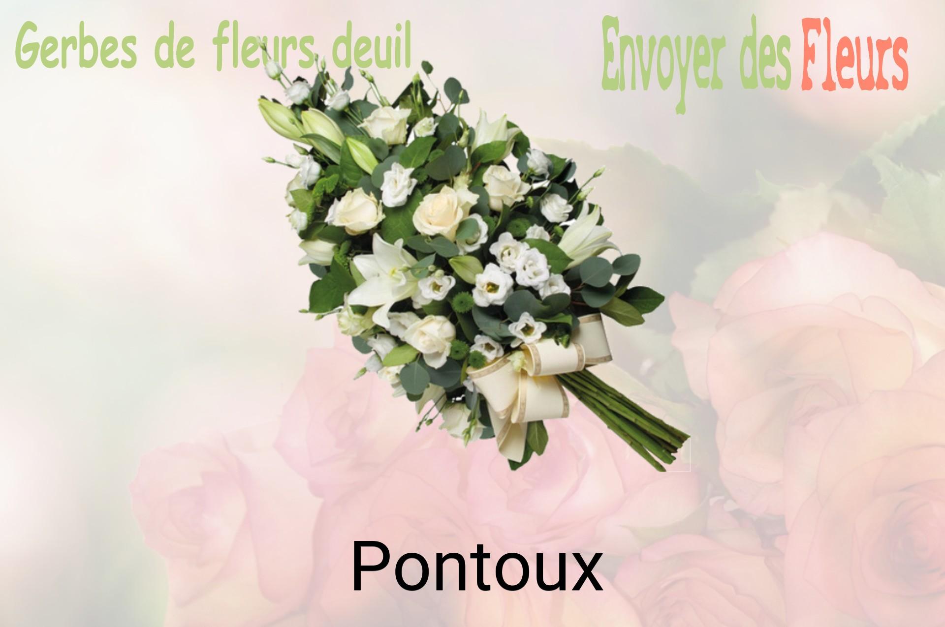 Gerbe de fleurs de deuil livrée à Pontoux